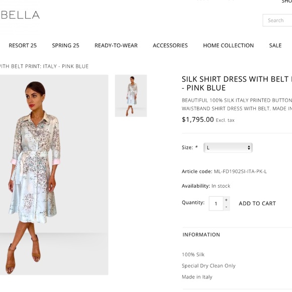 Rani Arabella Italian Map Silk Print Dress - Picture 11 of 11